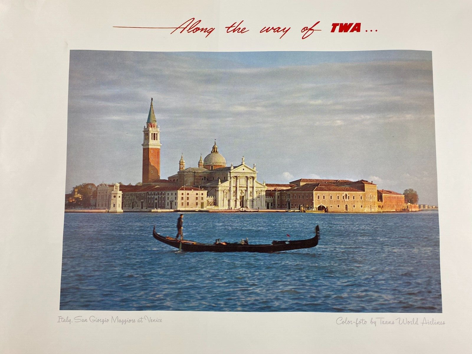 Along the Way of TWA Poster San Giorgio Maggiore at Venice Italy 22