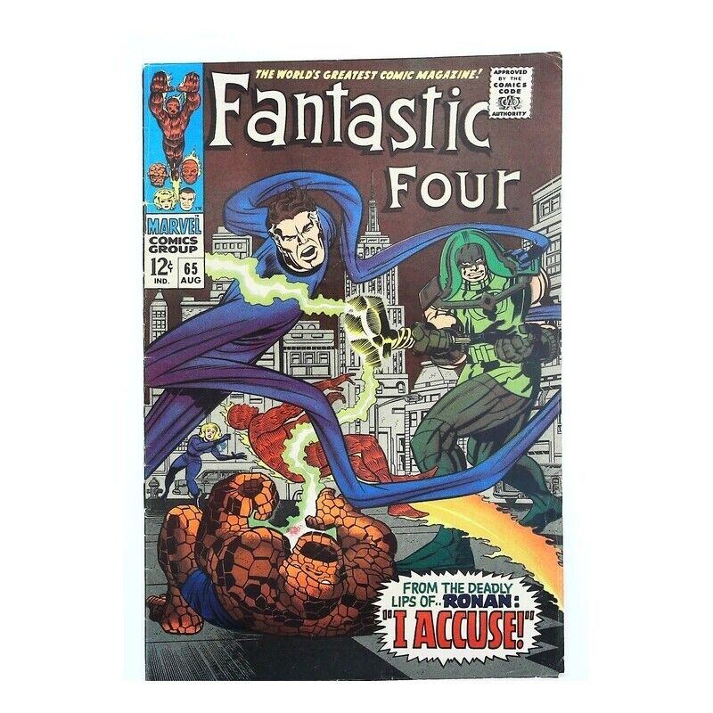 Fantastic Four (1961 series) #65 in Fine minus condition. Marvel comics [a^