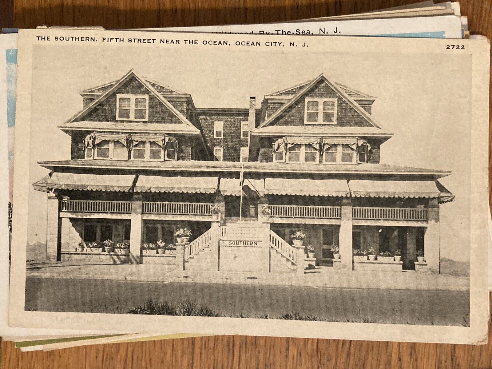 Vintage PHOTOGRAPH The Southern Hotel Ocean City NJ