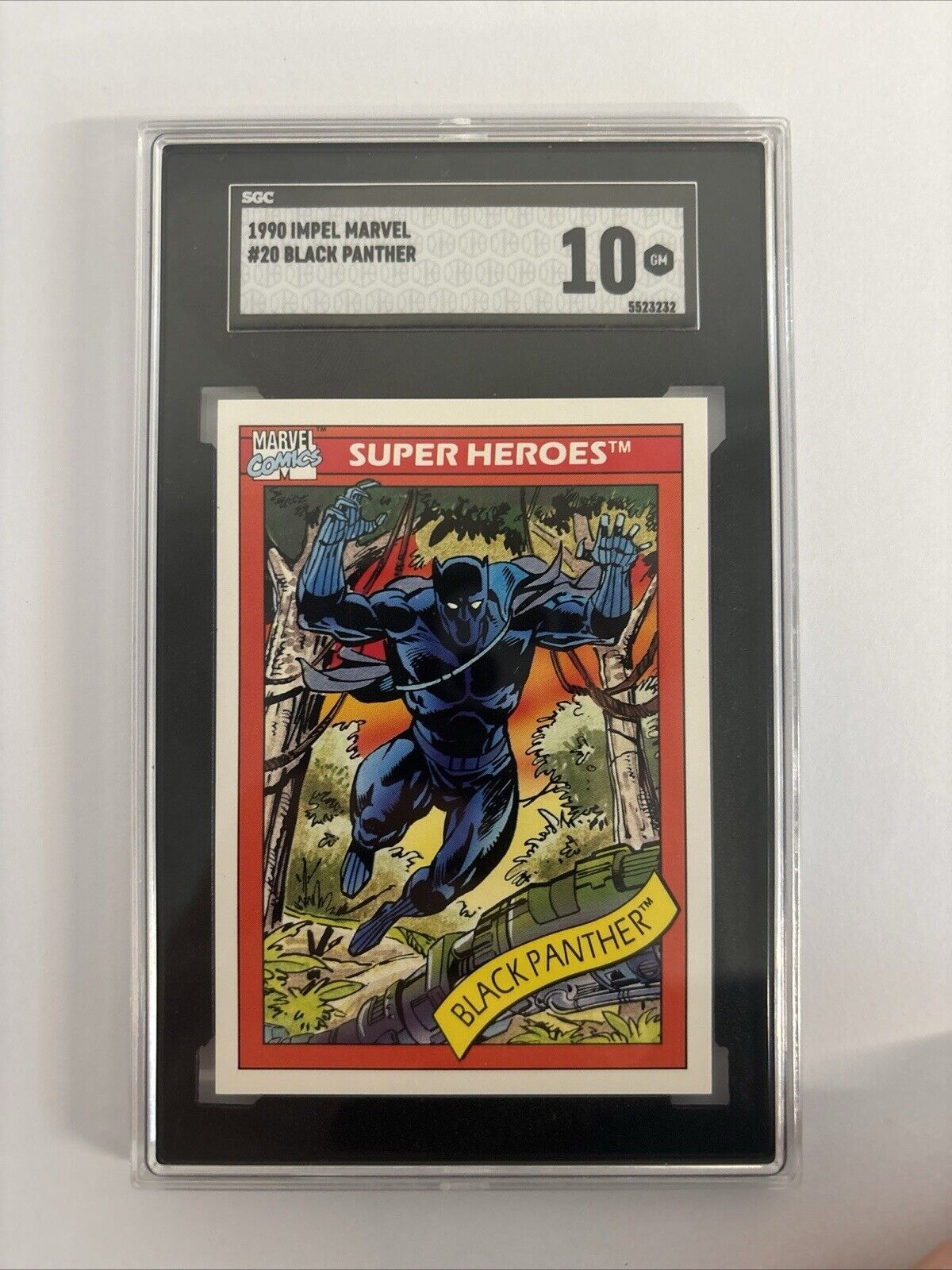1990 Marvel Black Panther SGC Gem Mint 10 Rare