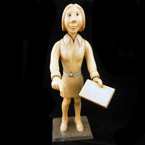 TEACHER FEMALE by Romer Italy Wooden Figurine 12.75\