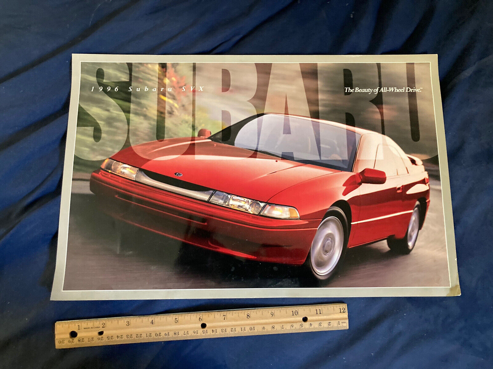 1996 Subaru SVX Sports Car USA Market Color Brochure Catalog Prospekt