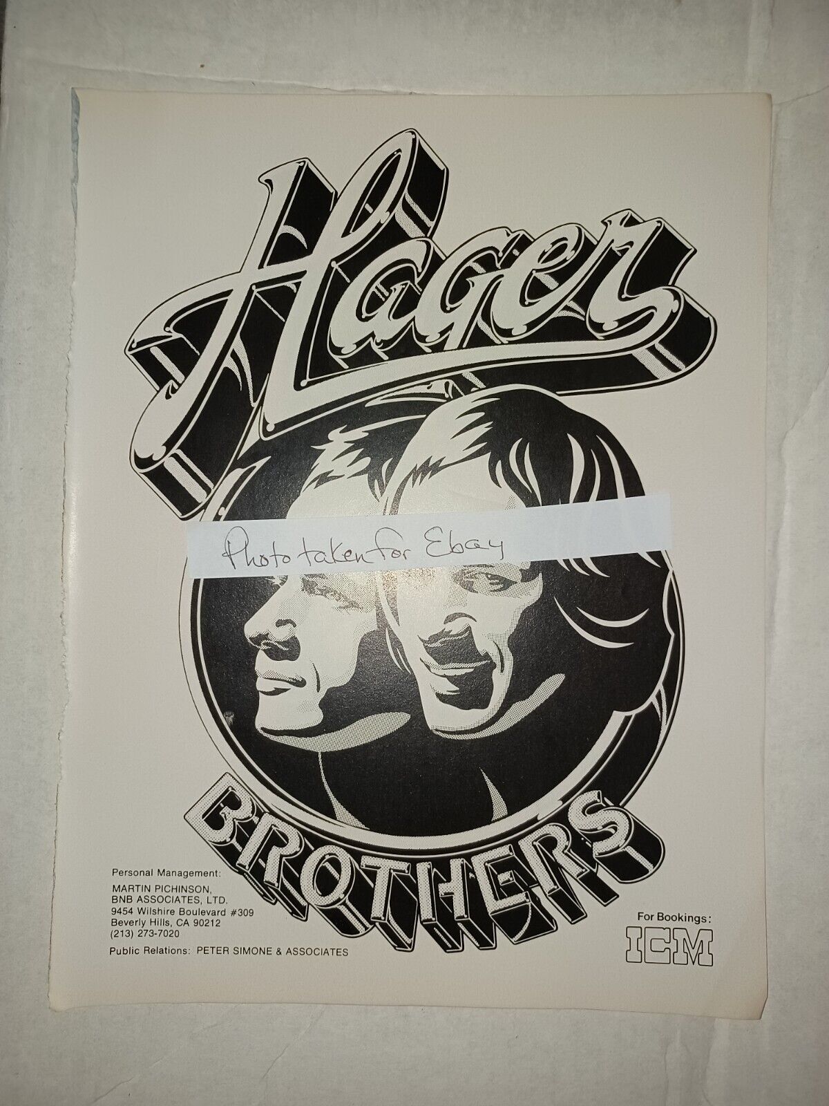 The Hager Brothers Vintage 1976 8x11 Magazine Ad