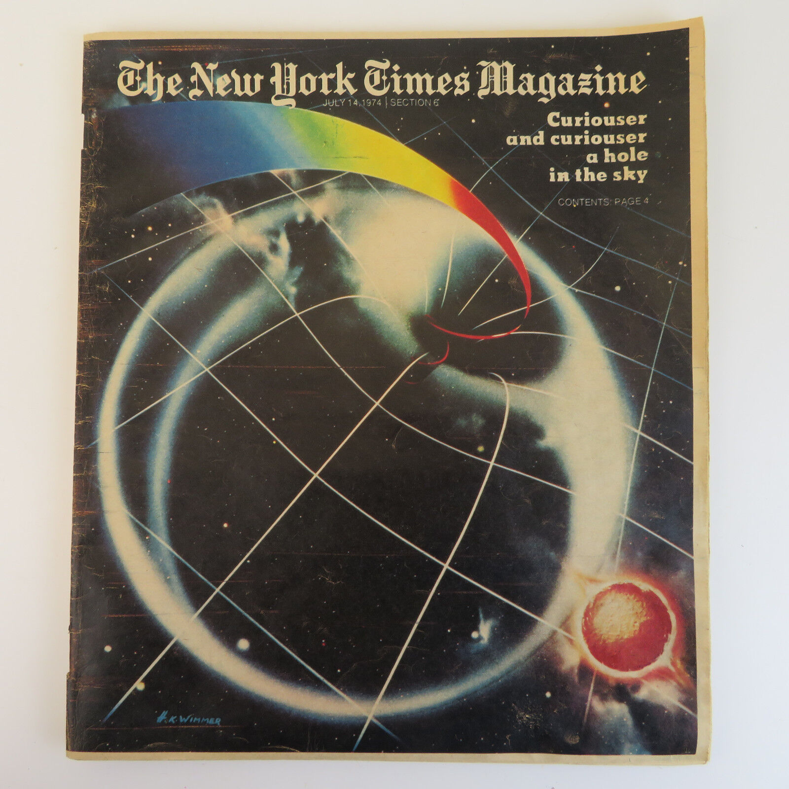 1974 New York Times Magazine Black Holes Climate Change Air Conditioning VTG