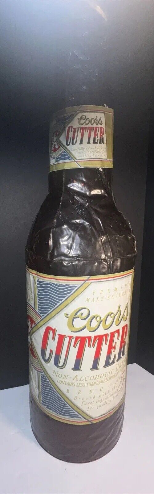 Coors Cutter Man Cave Hanging Inflatible Blow Up Bottle 29” Bar Beer Advertising