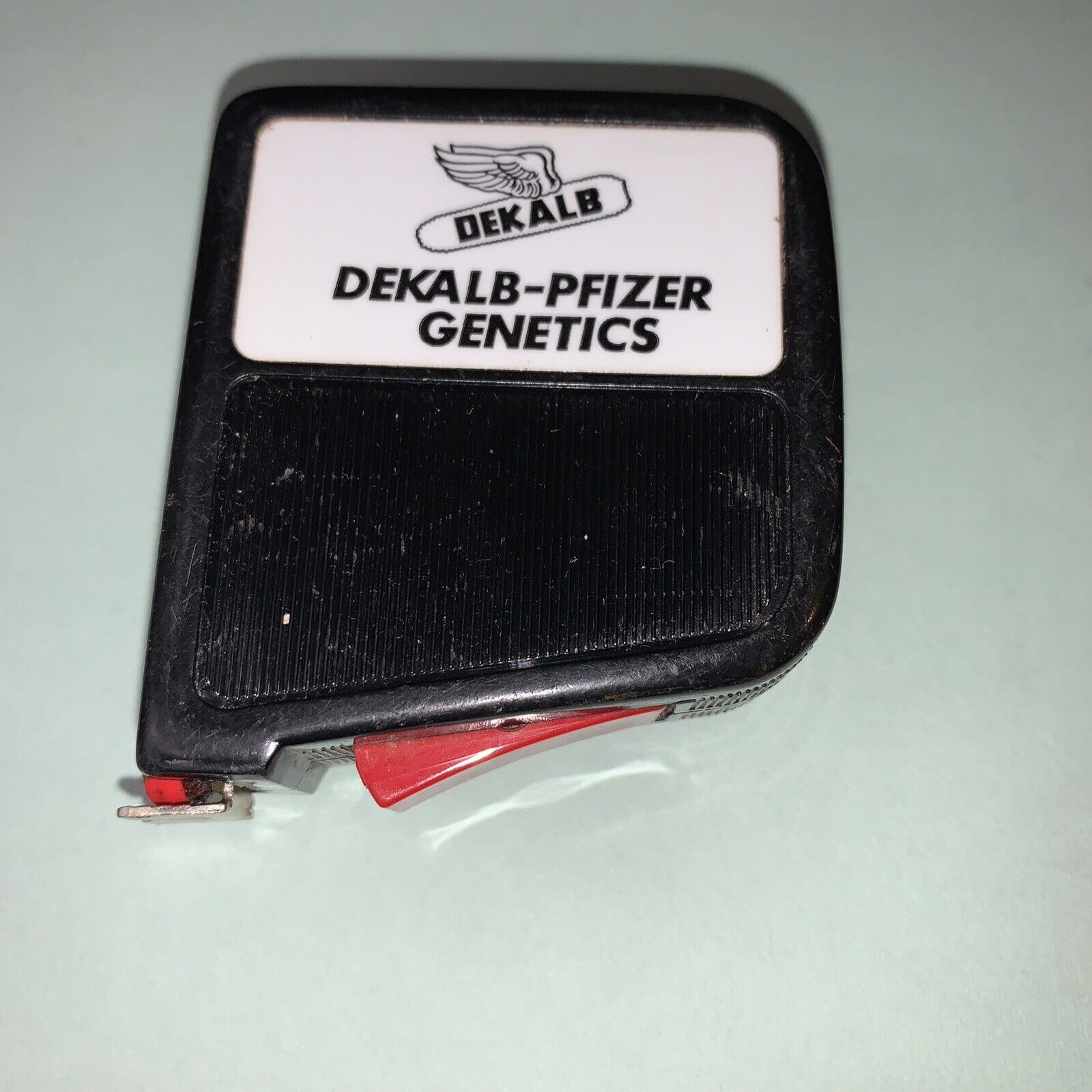 Vintage Dekalb-Pfizer Genetics Advertising Clip on Tape Measure