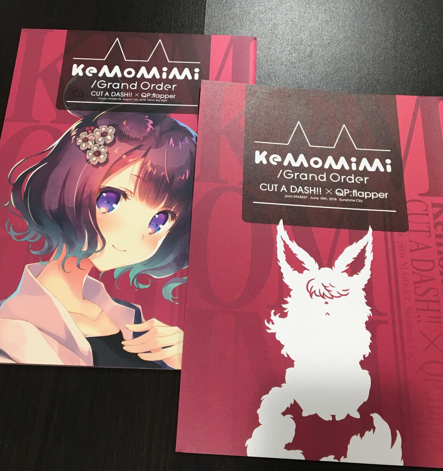 2 FGO  Fate/Grand Order kemomimi Cut a Dashi  Illutration art books Lot
