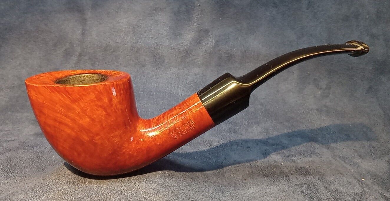 Molina Standard 02 Robust Bent Dublin Tobacco Pipe Italy 