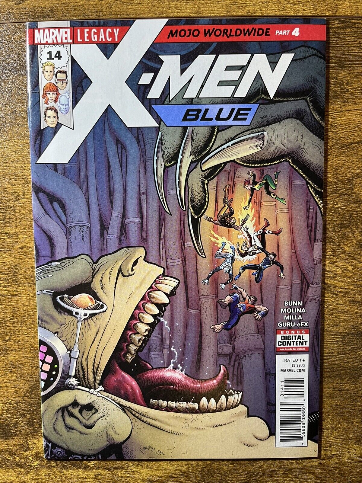 X-MEN BLUE 14 NM JORGE MOLINA COVER DANGER LONGSHOT MARVEL COMICS 2017