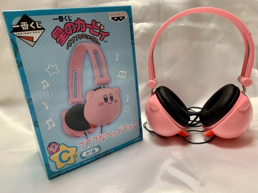 Ichiban Kuji Prize C Kirby Pupupu Headphone Kirby\'s Dream Land Banprest