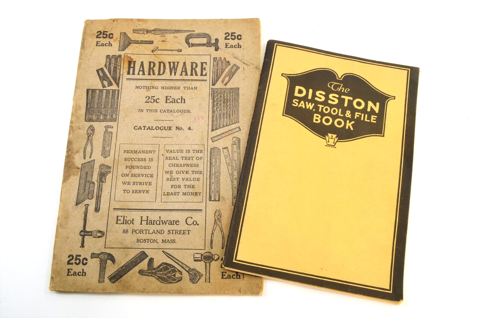 Vintage Disston 1929 Original Catalog w/ Inserts and Bonus 25 Cent Catalog