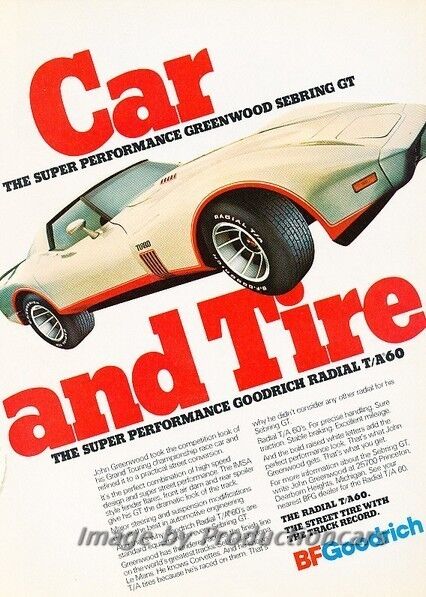 1977 Chevrolet Greenwood Corvette Turbo Advertisement Print Art Car Ad J816