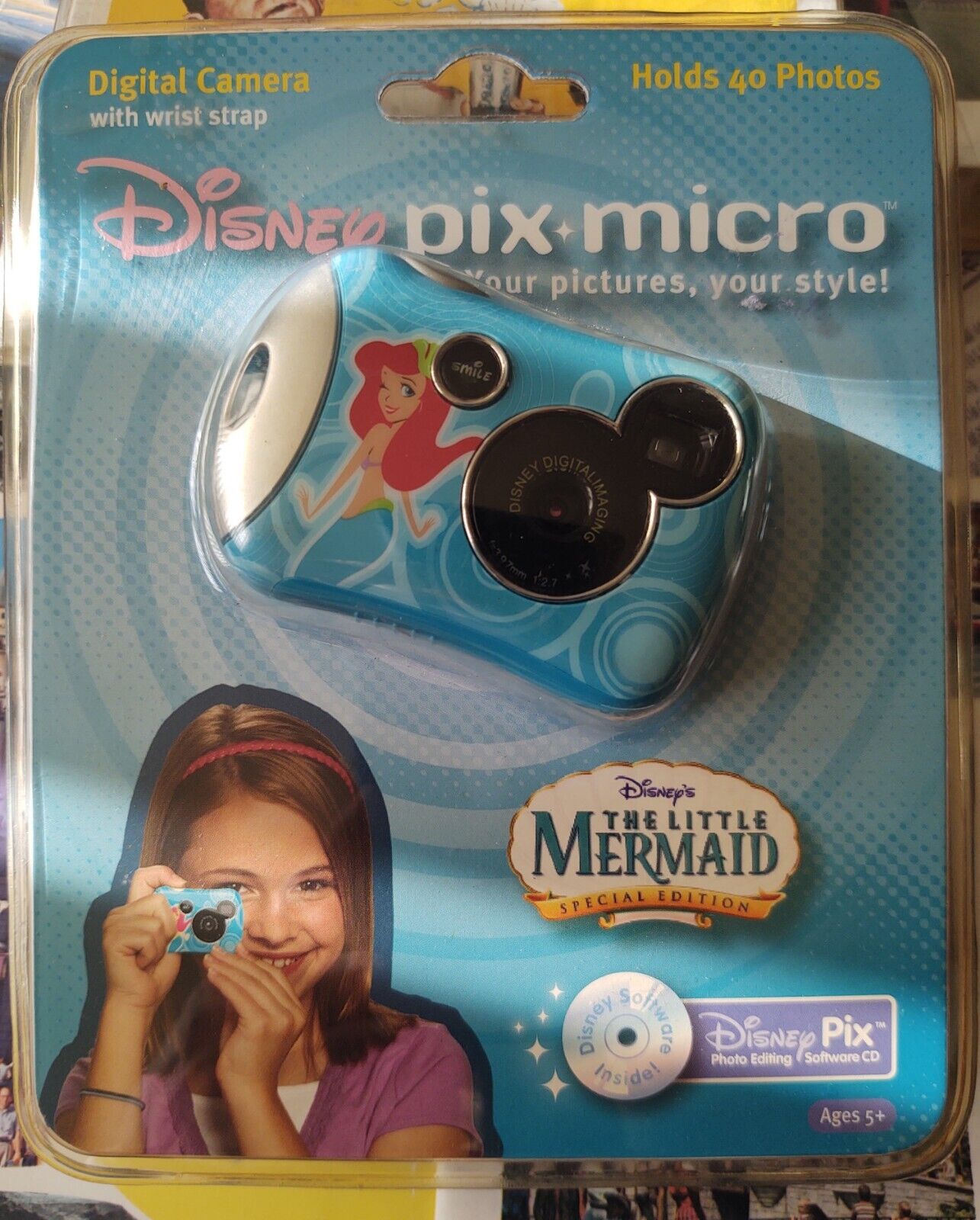 Disney Pix Micro Digital Camera NEW IN PACKAGE Little Mermaid Ariel