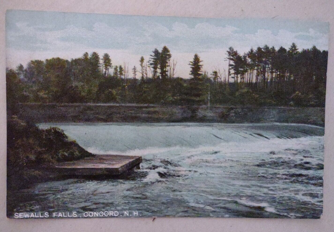 Sewall\'s Falls Concord New Hampshire Unposted Hugh C Leighton Postcard
