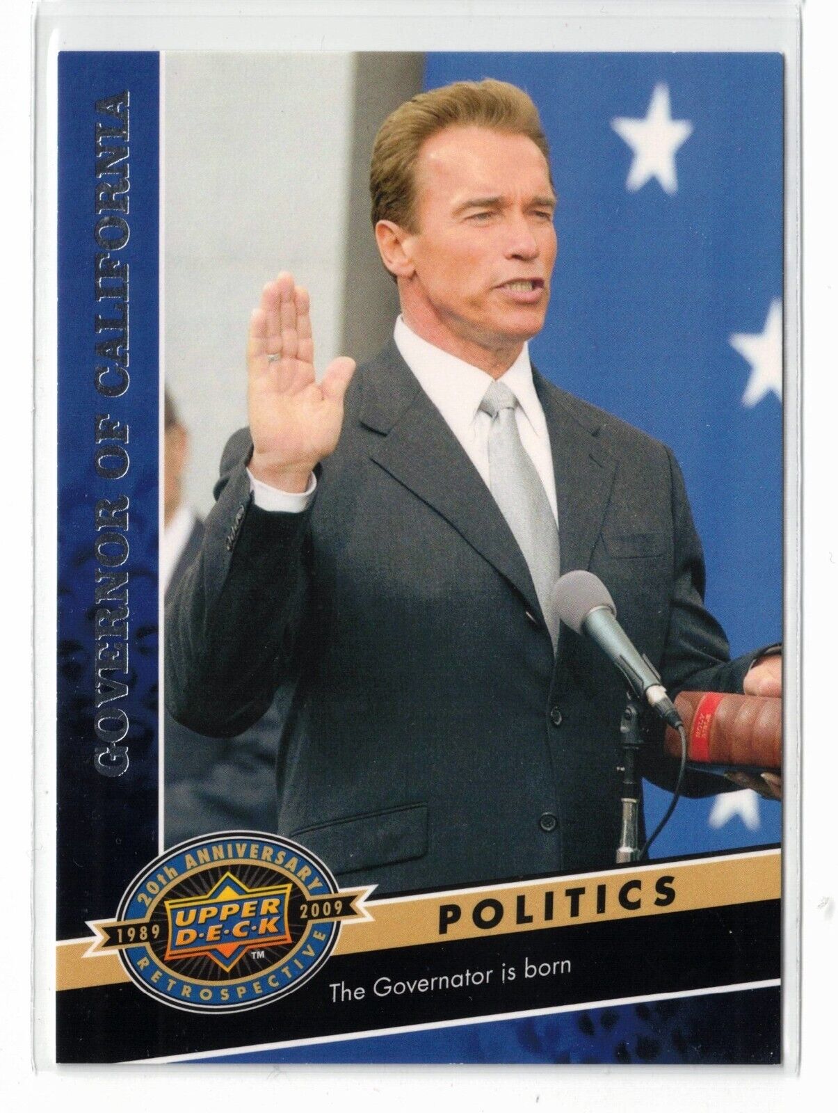 2009 Upper Deck Retrospective Governor Of California Arnold Schwarzenegger #1841
