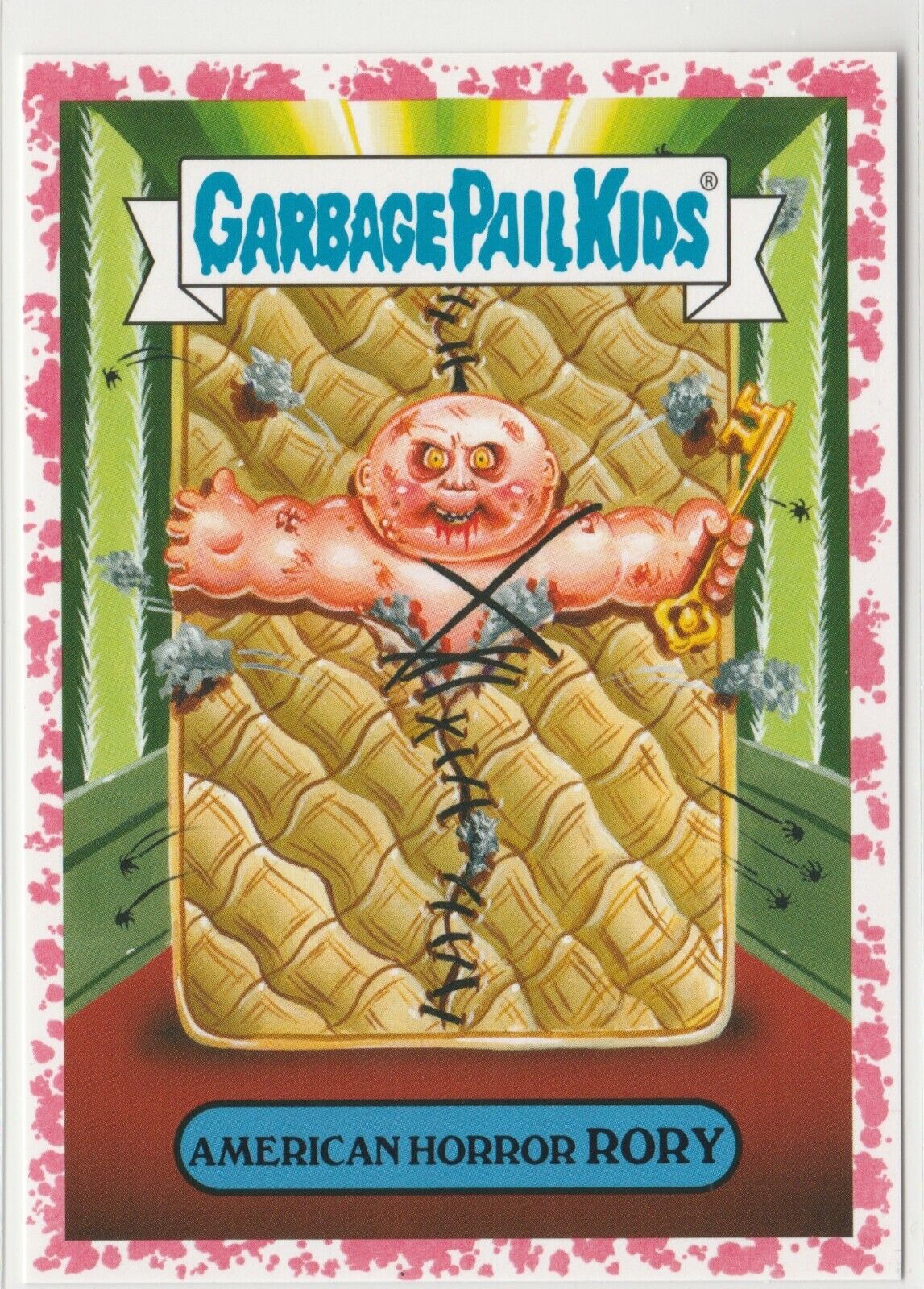 2016 Garbage Pail Kids Prime Slime Trashy TV #1 American Horror Rory Red /75 GPK