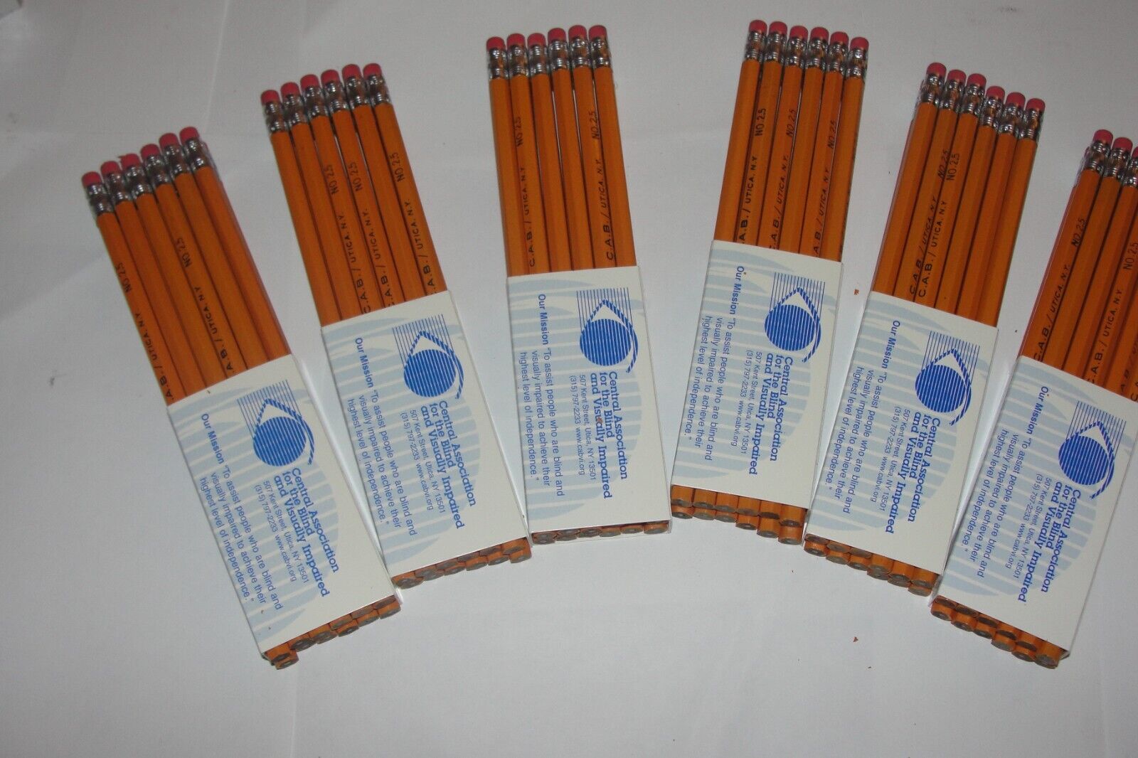 🔥Vintage  (Lot 72) Pencils No. 2.5  Made in Utica. N.Y (6 Dozen Wood) 💯