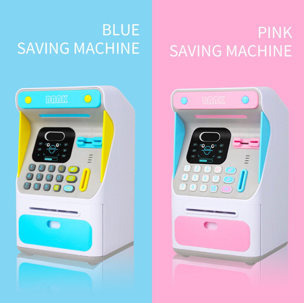 ATM Face Recognition ATM Savings Bank ATM Machine for Kids Battery Powered Kits