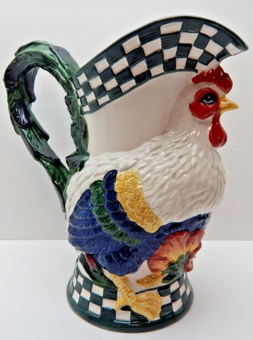 Dept 56 Vintage Large Rooster Pitcher #41939 Old Store Stock w/Box Water Pitcher