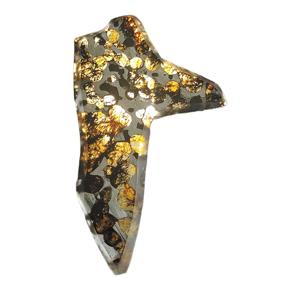 16g Seymchan pallasite Meteorite slice - from Russian QA322