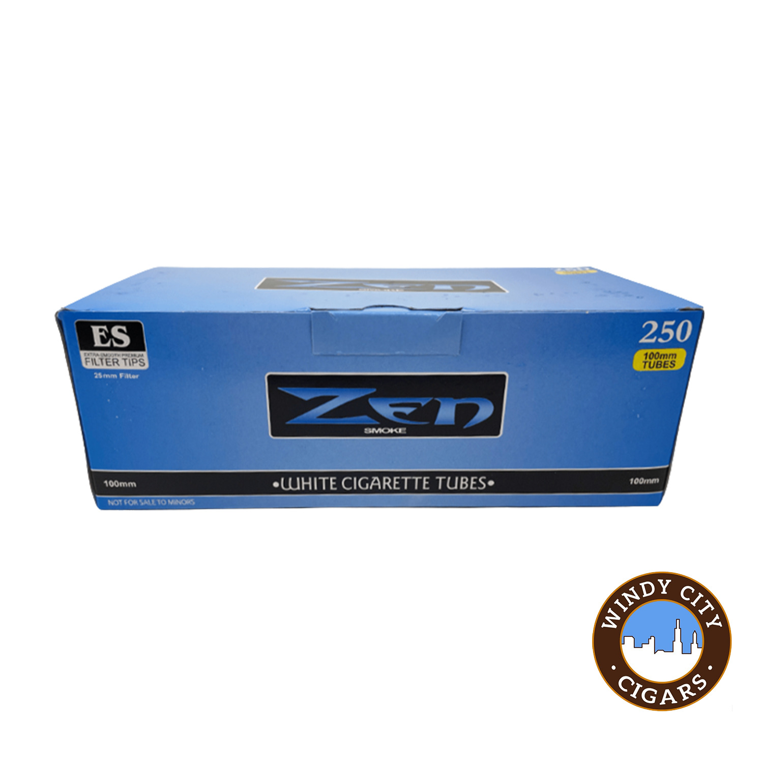 Zen Blue 100s Cigarette 250ct Tubes - 4 Boxes