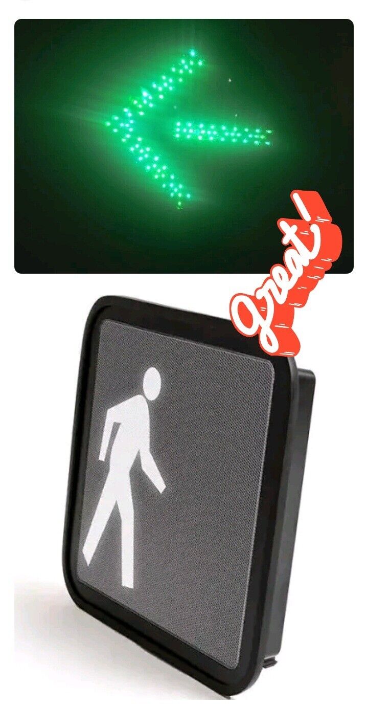 12” LED GREEN Arrow Traffic Signal Light & PEDESTRIAN WALK/DONT WALK/COUNTDOWN