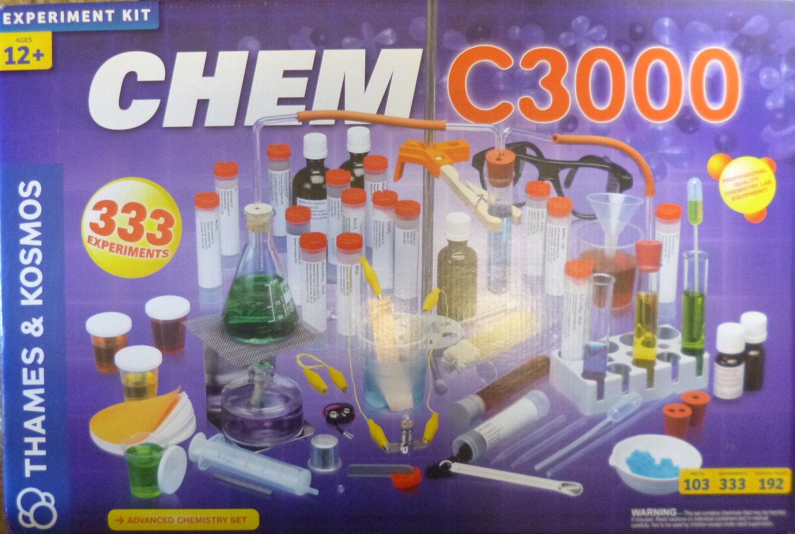 THAMES & KOSMOS CHEMISTRY CHEM C3000 DISCOVERY SCIENCE KIT 333 EXPERIMENTS 