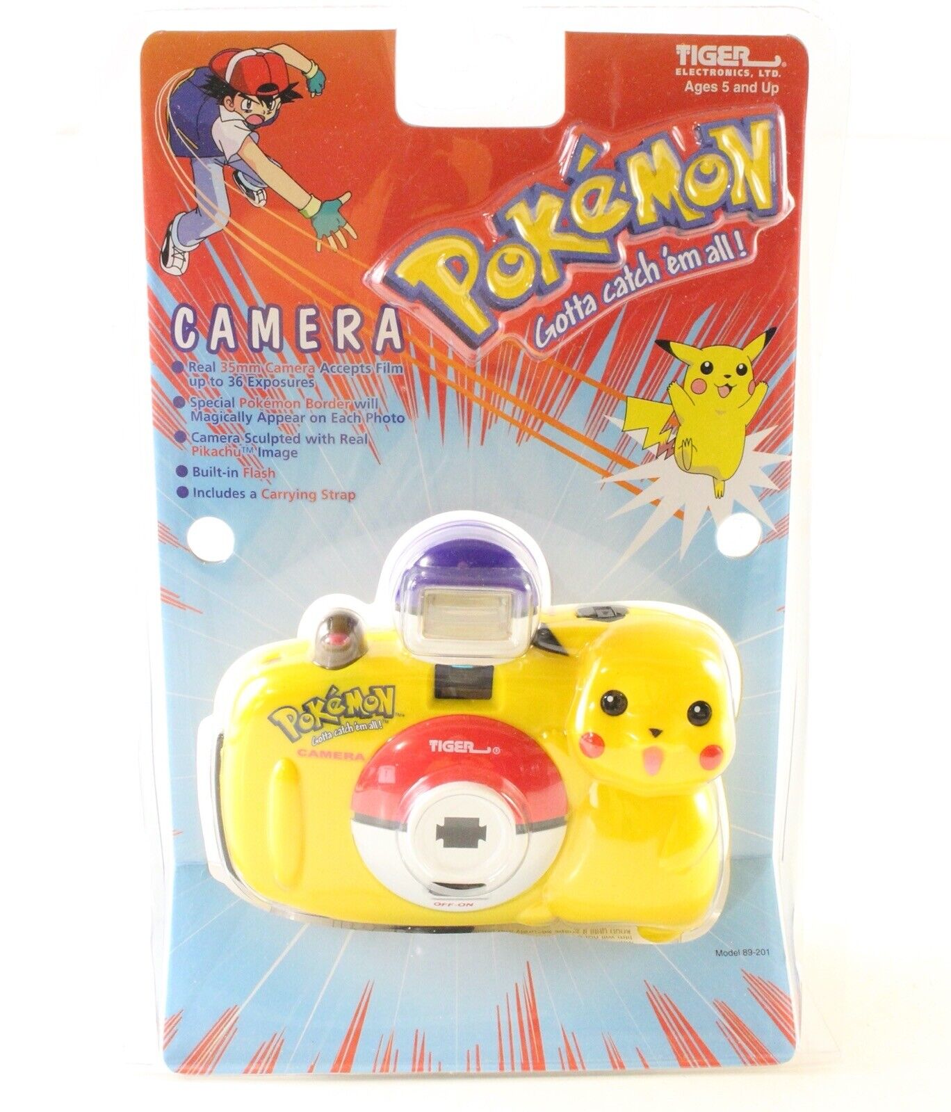 Pokemon Camera w/ Flash Tiger Electronics Nintendo Game Freak Unopened