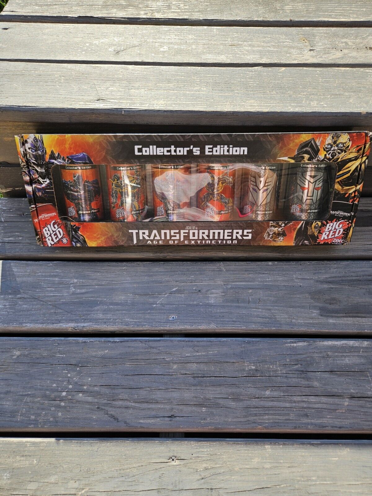 BIG RED Soda Transformers Age of Extinction COLLECTOR\'S EDITION Unopened Box