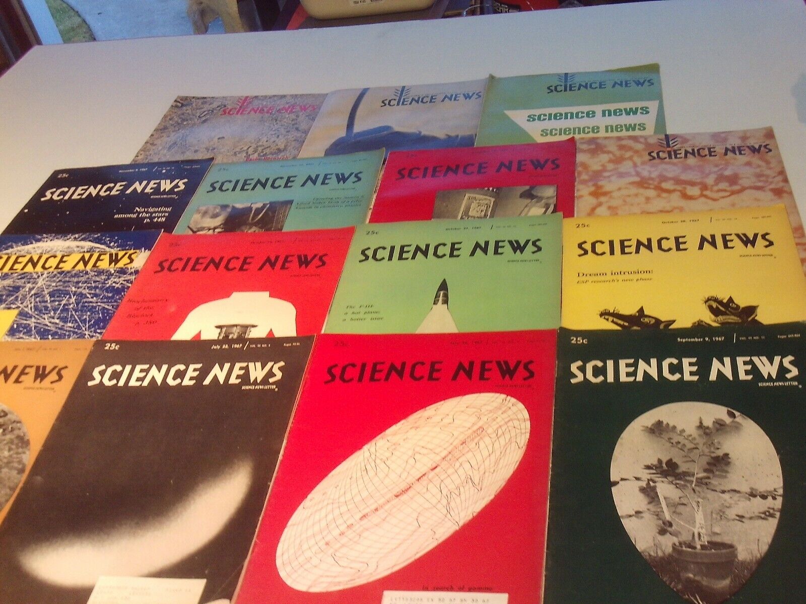 15 Issues of Vintage Science News Magazines 1967