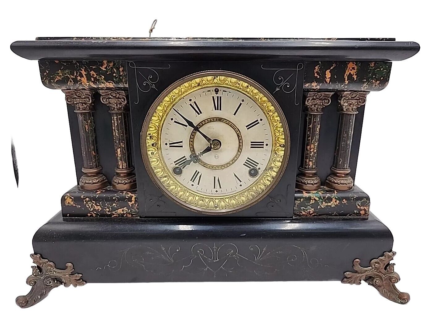 Vintage Antique Seth Thomas #102 Adamantine Mantel Clock