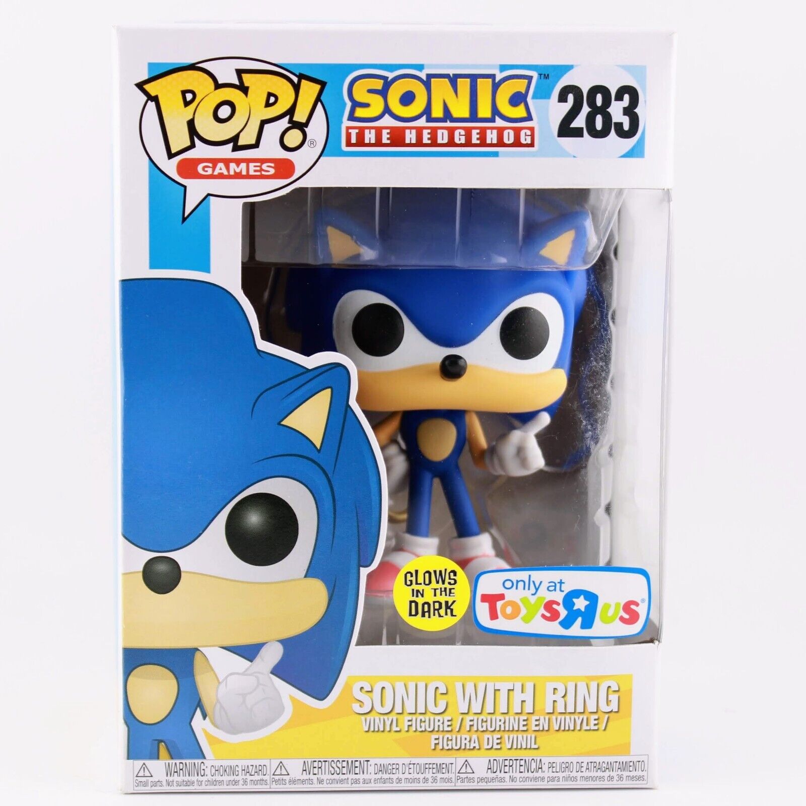 Funko Pop Sonic the Hedgehog - Sonic with Ring - Vinyl Figure - 283 - TRU Excl