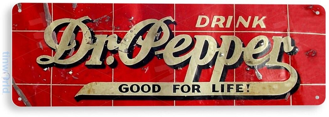TIN SIGN Dr Pepper Metal Décor Wall Art Cola Store Shop Cave A341