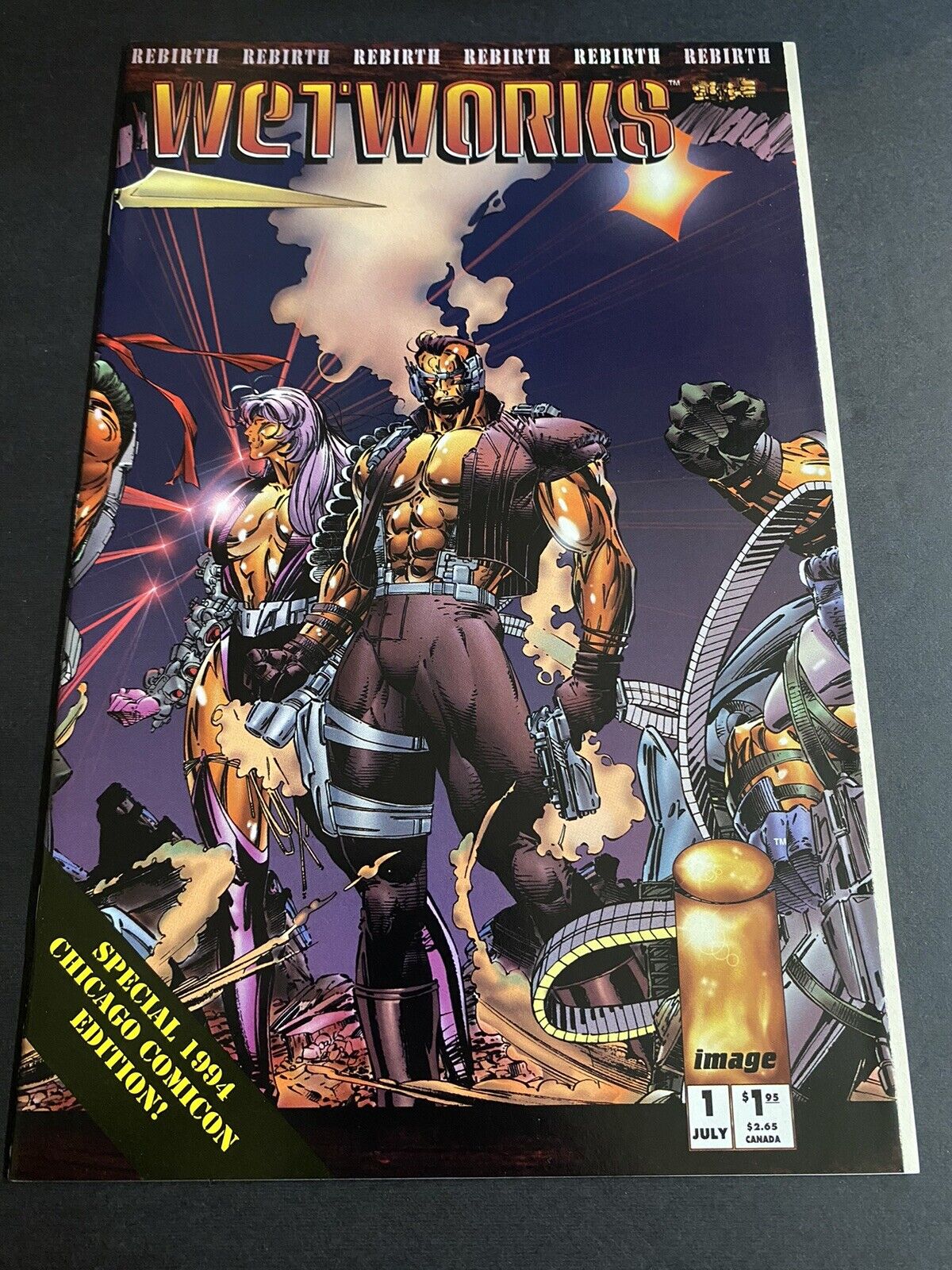 Wetworks 1, Rare 1994 Chicago Comicon Edition. Beautiful NM/NM+ Image