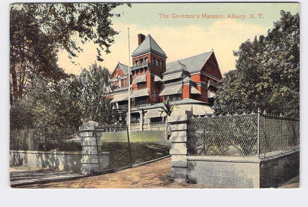PPC Postcard NY New York Long Island Governor's Mansion Exterior View