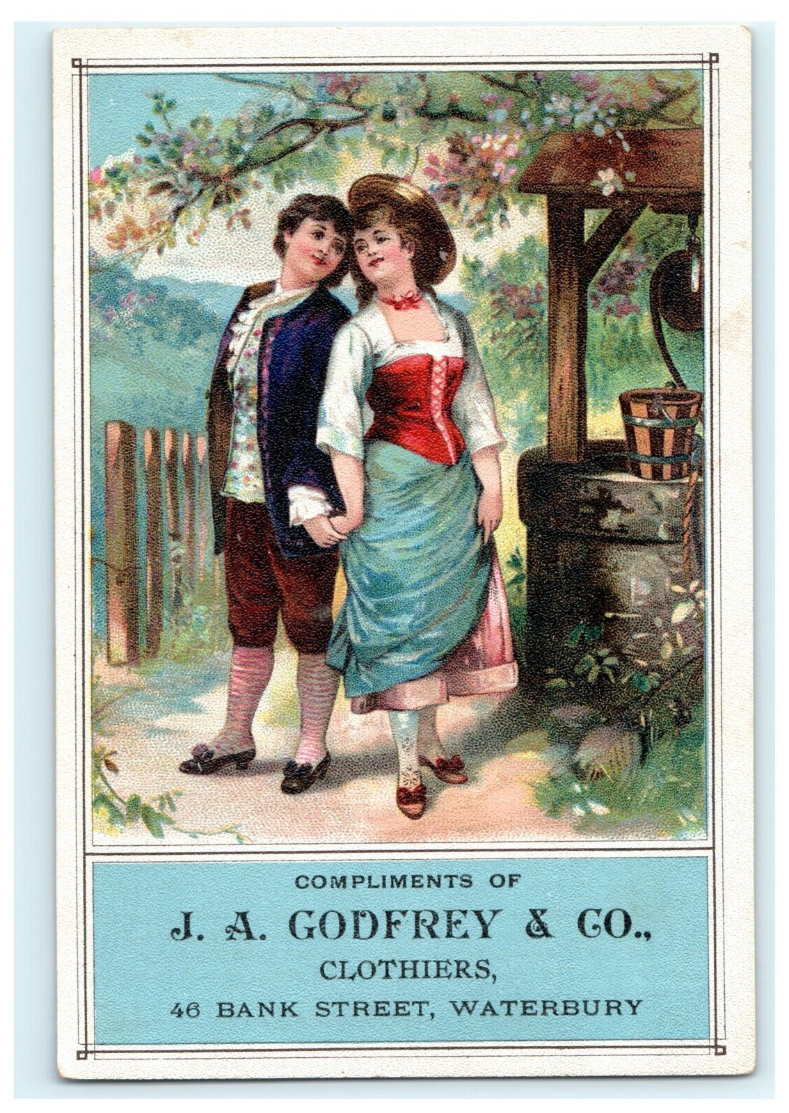 J.A. Godfrey & Co. Waterbury  Watertown Fair Score Card Races 1888 Road Race