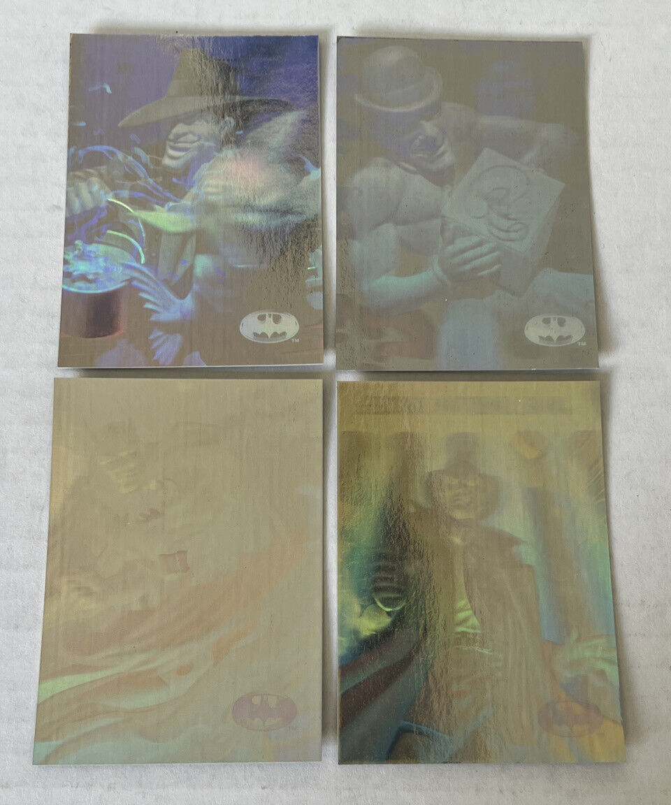 1996 Skybox Batman Holo Card Series Hologram Chase Card Silver Set H1 to H4
