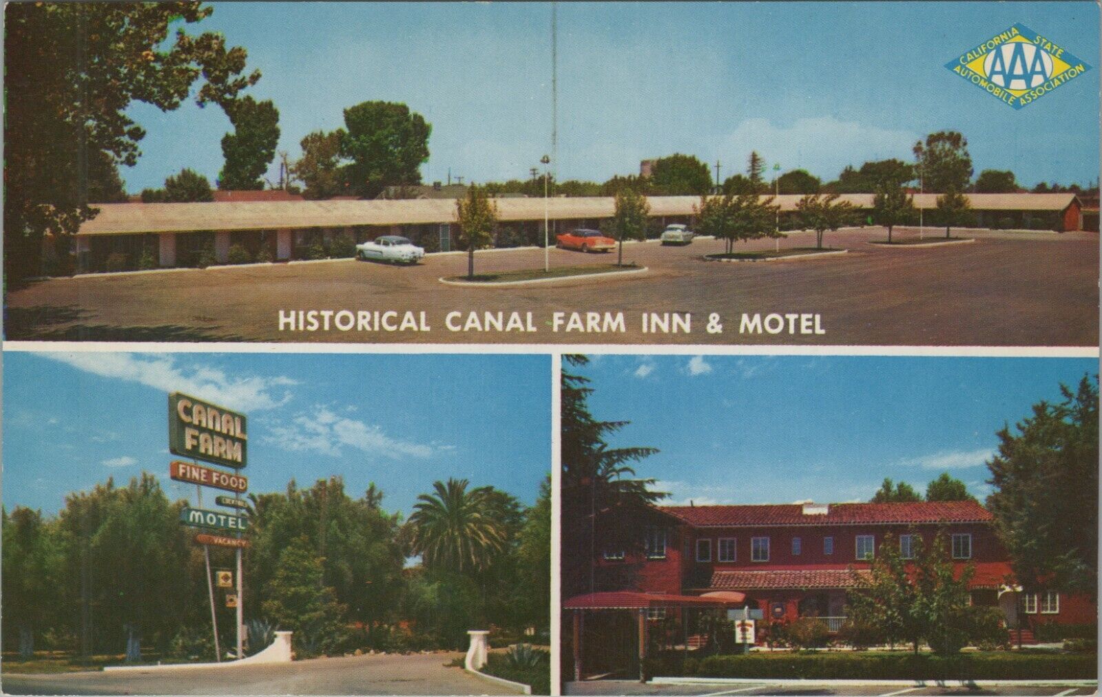 Canal Farm Inn & Motel Los Banos CA Historical Henry Miller advertising N504