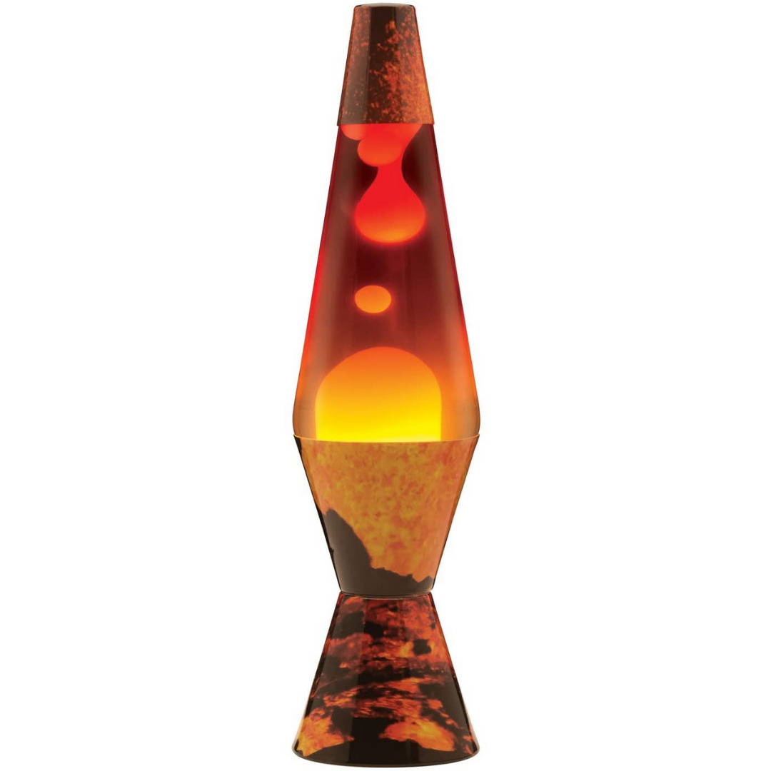 Red Volcano Lava Lamp Table Electric Vintage Look Art Lamps Deco Living Room Toy