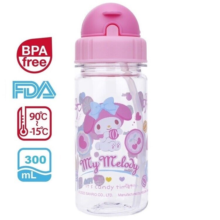 My Melody ECOZEN BPA Free Non-PHTHALATE Straw Water Bottle Kids Baby Drink Mug