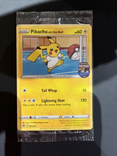 Pokemon Futsal Pikachu On The Ball Promo Card 001/005 Sealed COLLECTORS Edition