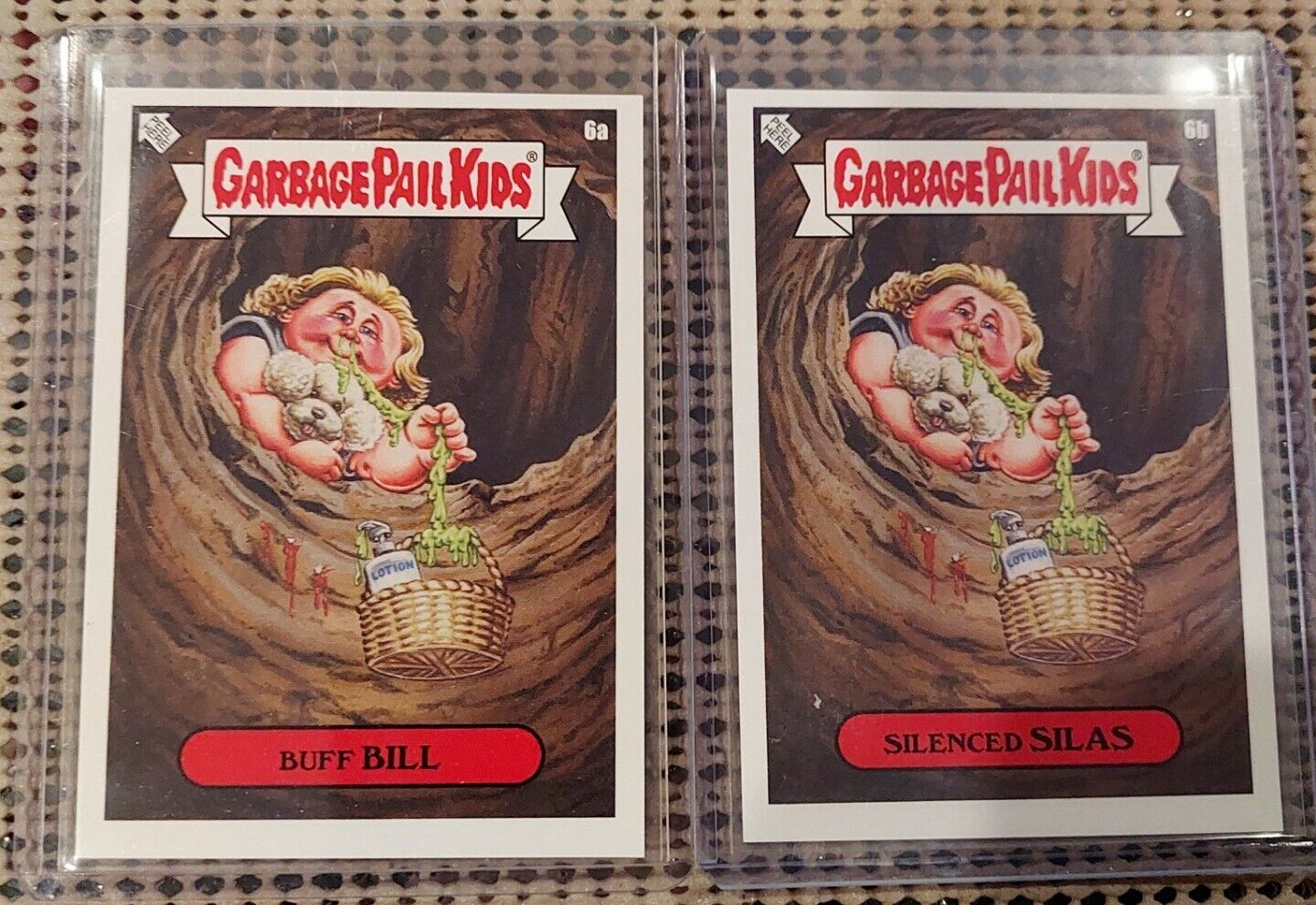 LOT OF 2 CARDS: Garbage Pail Kids GPK OTH (BUFFY BILL & SILENCED SILAS) NYCC 