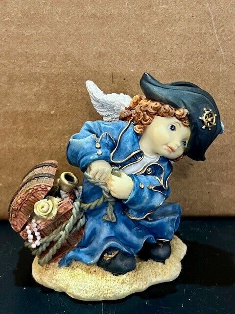 Vintage Perfect Little Place Smooth Sailing Pirate Angel Girl Hat Treasure Chest