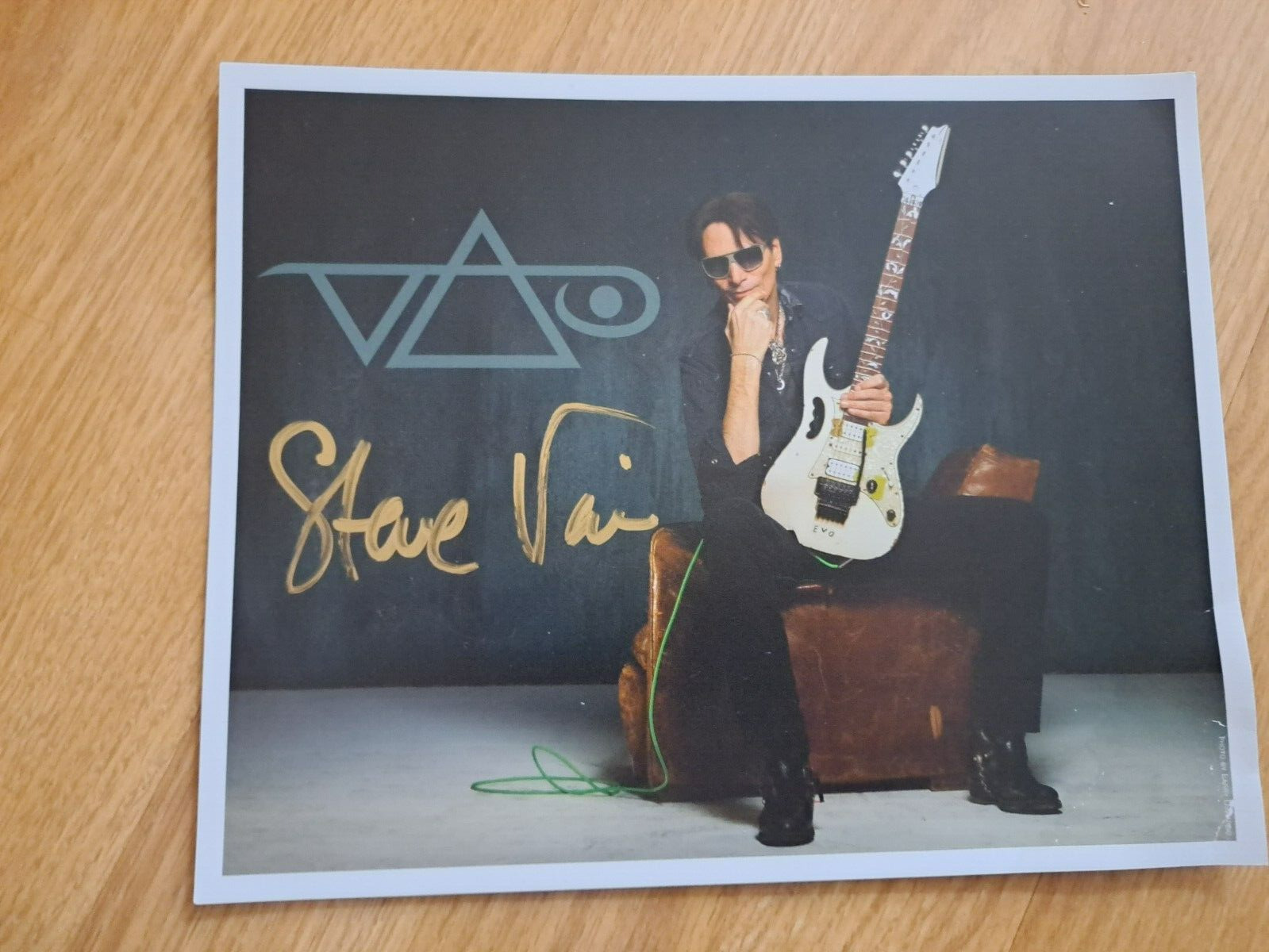 Steve Vai Autographed Picture from Edmonton Aug. 12th show