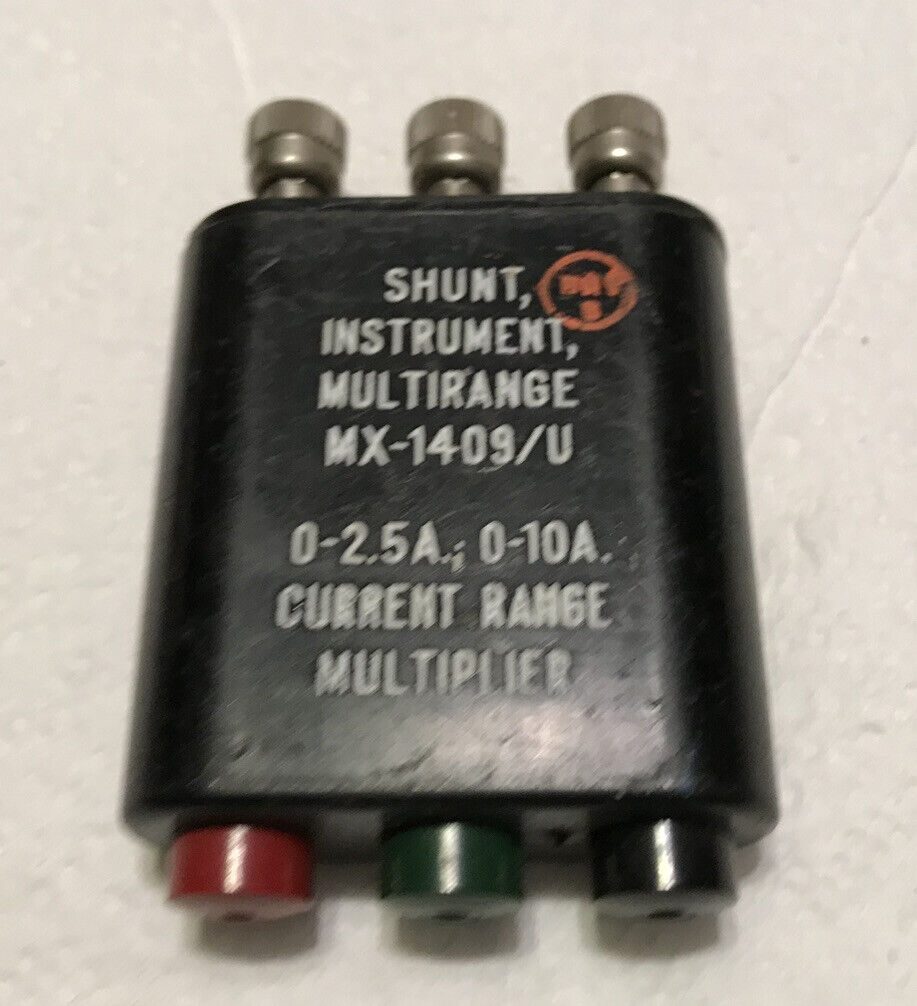 Vintage Shunt Instrument, Multirange MX -1409/U 0-2.5A. 0-10A Current Range Mult