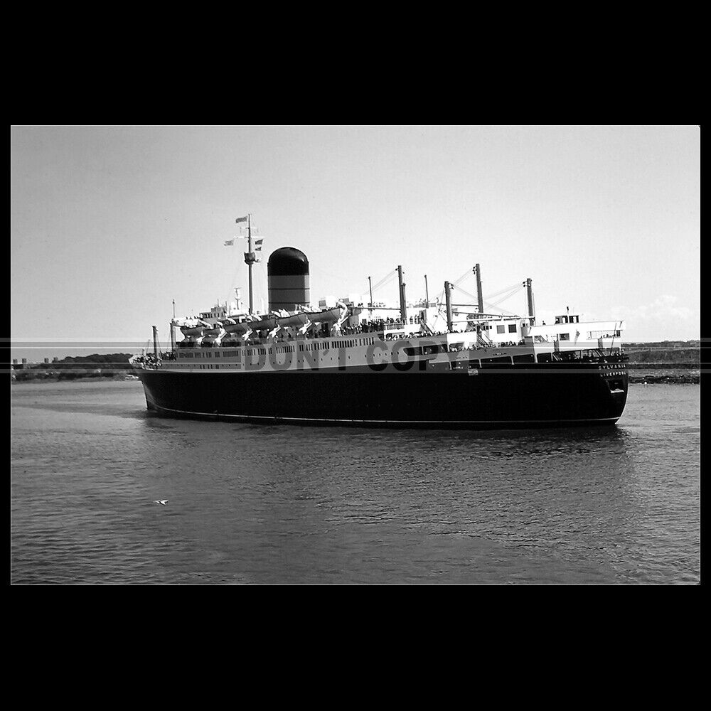 1958 Photo B.000857 RMS SYLVANIA CUNARD LINE OCEAN LINER LINER LINER