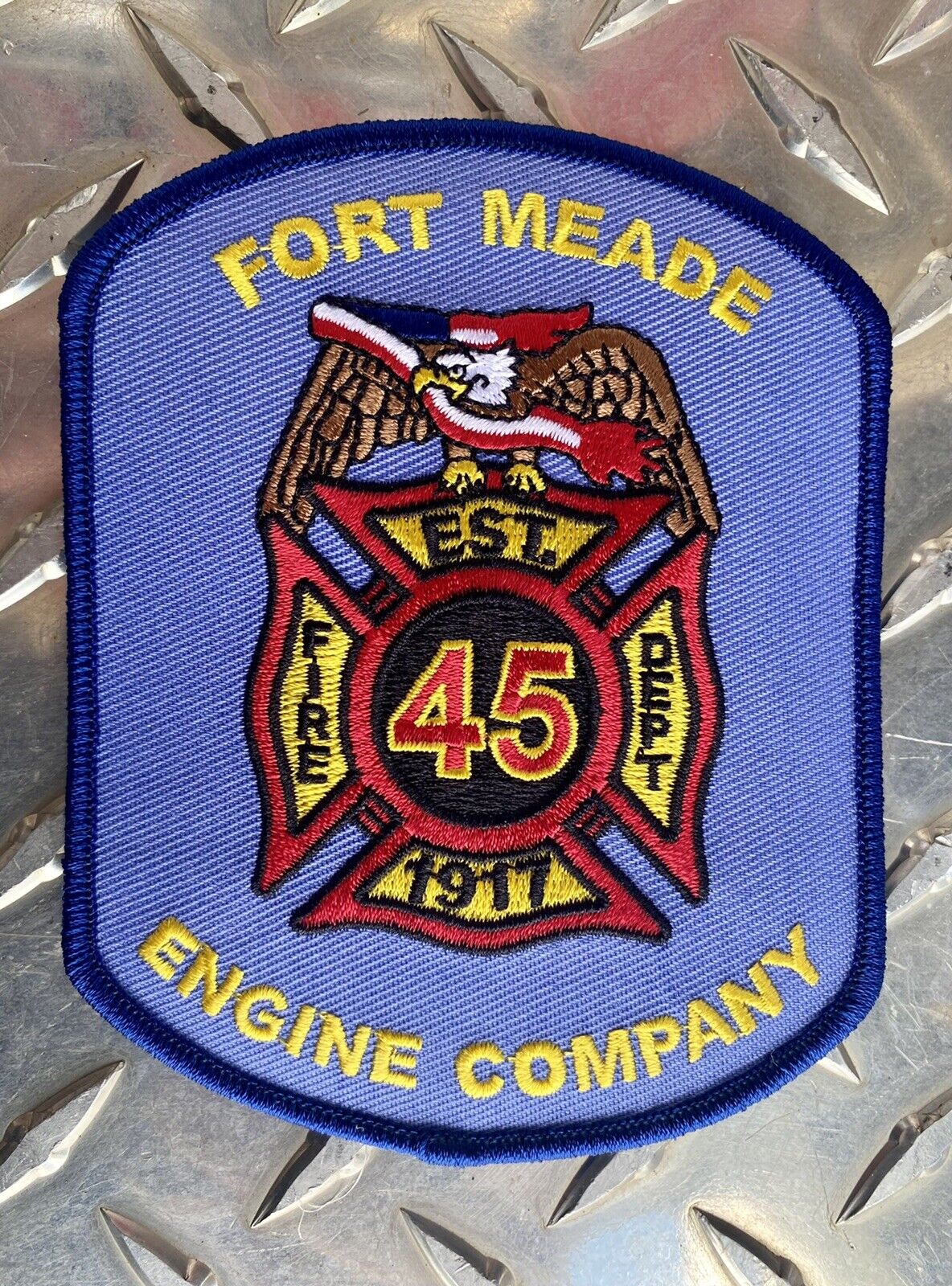 Fort Meade Maryland Federal Fire Department Engine Company Patch- 2022