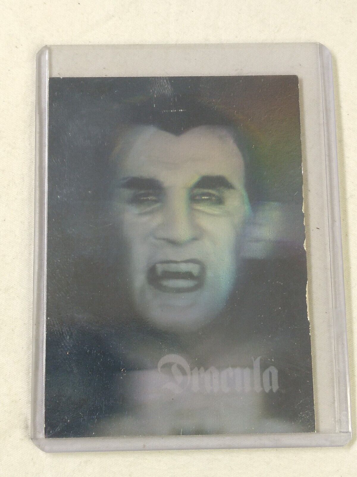 Universal Studios Monsters Pizza Hut  Dracula Holographic Promo Card 1992 