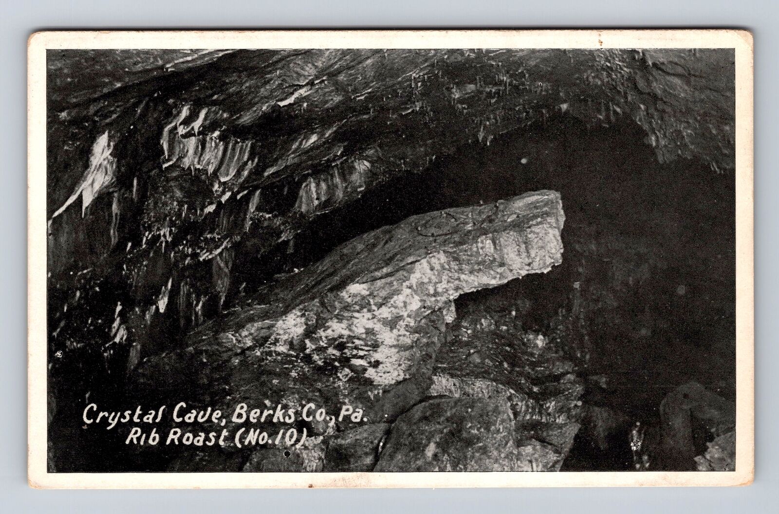 Berks Co PA-Pennsylvania RPPC, Crystal Cave, Antique, Vintage Souvenir Postcard