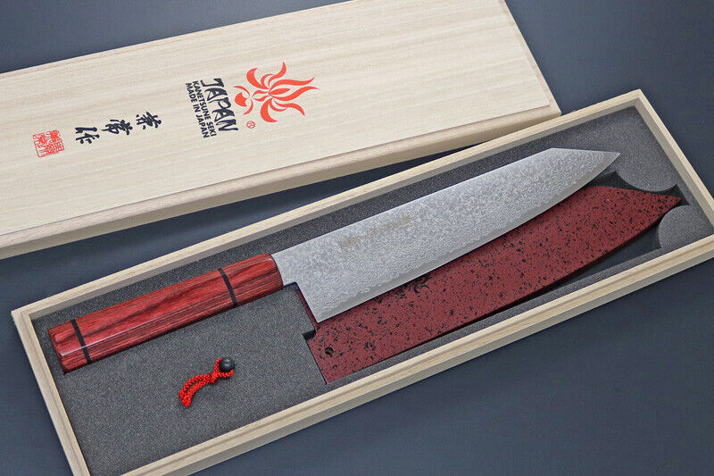 Kanetsune Seki Japan KC-825 Kiritsuke-Gyutou 210mm Damascus Kitchen Chef Knife